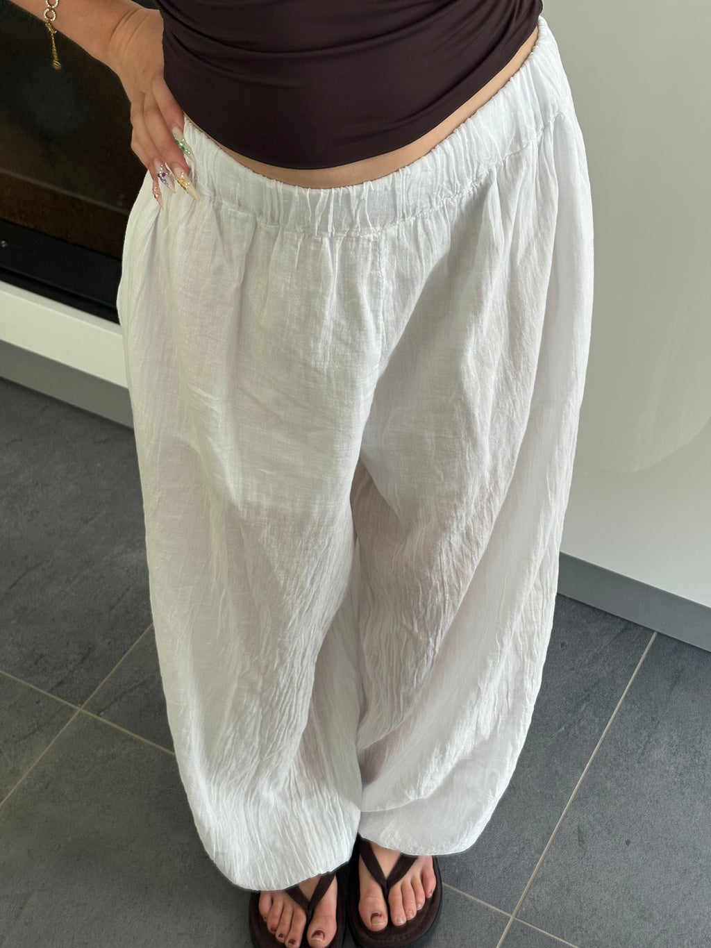 Pantalon ballon - Blanc
