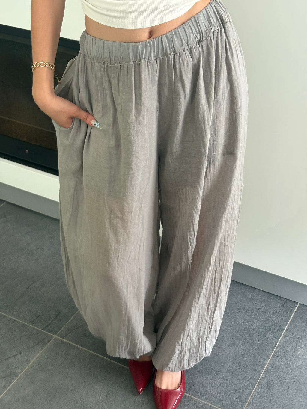 Pantalon ballon - Taupe (précommande)