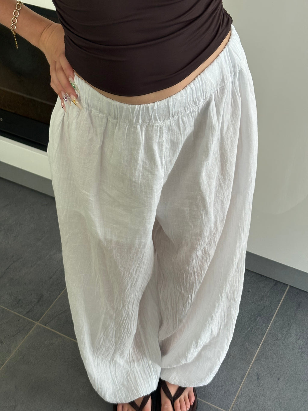 Pantalon ballon - Blanc