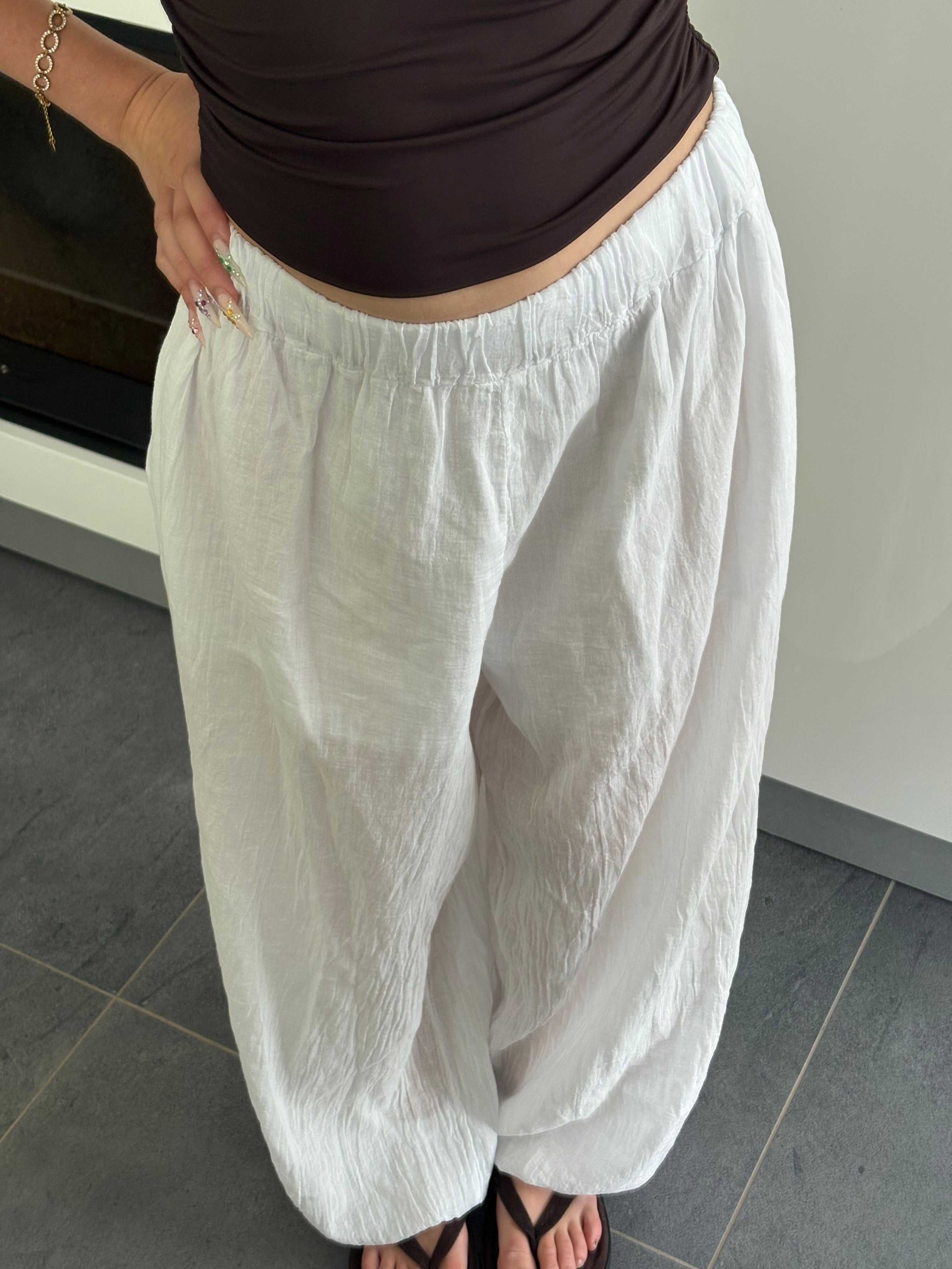 Pantalon ballon - Blanc