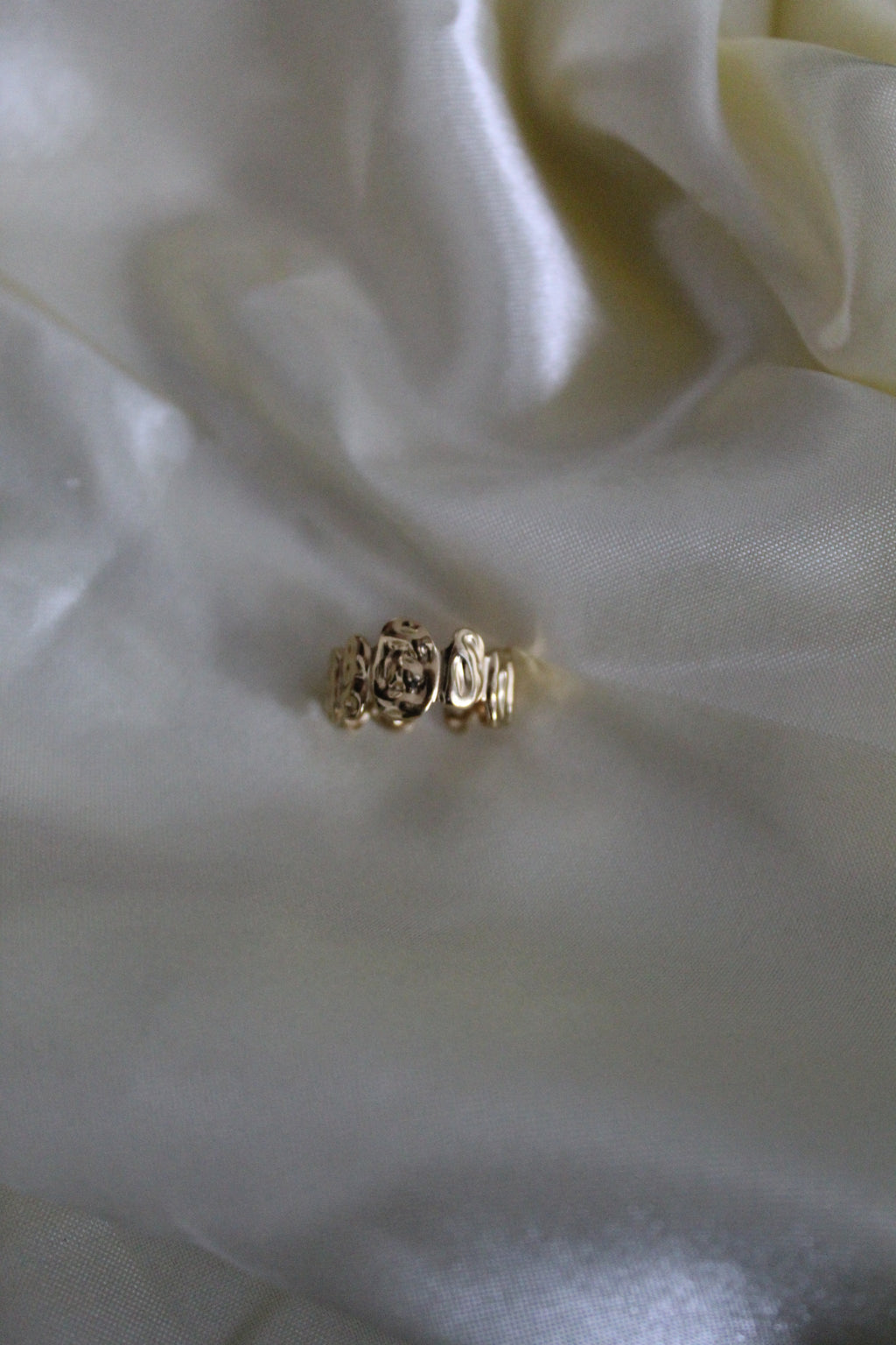 Bague martelée