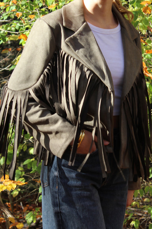 Veste à franges