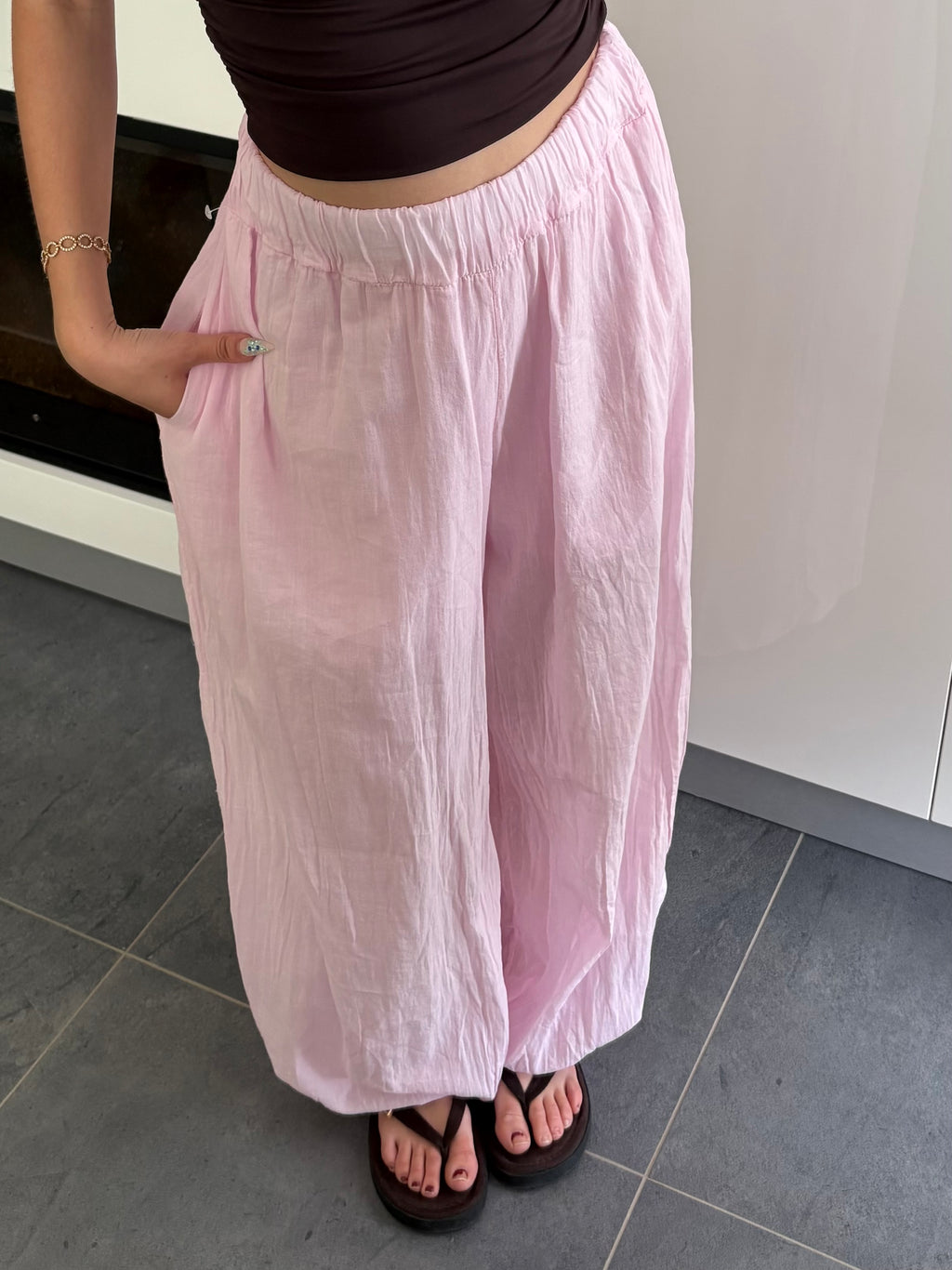 Pantalon ballon - Rose