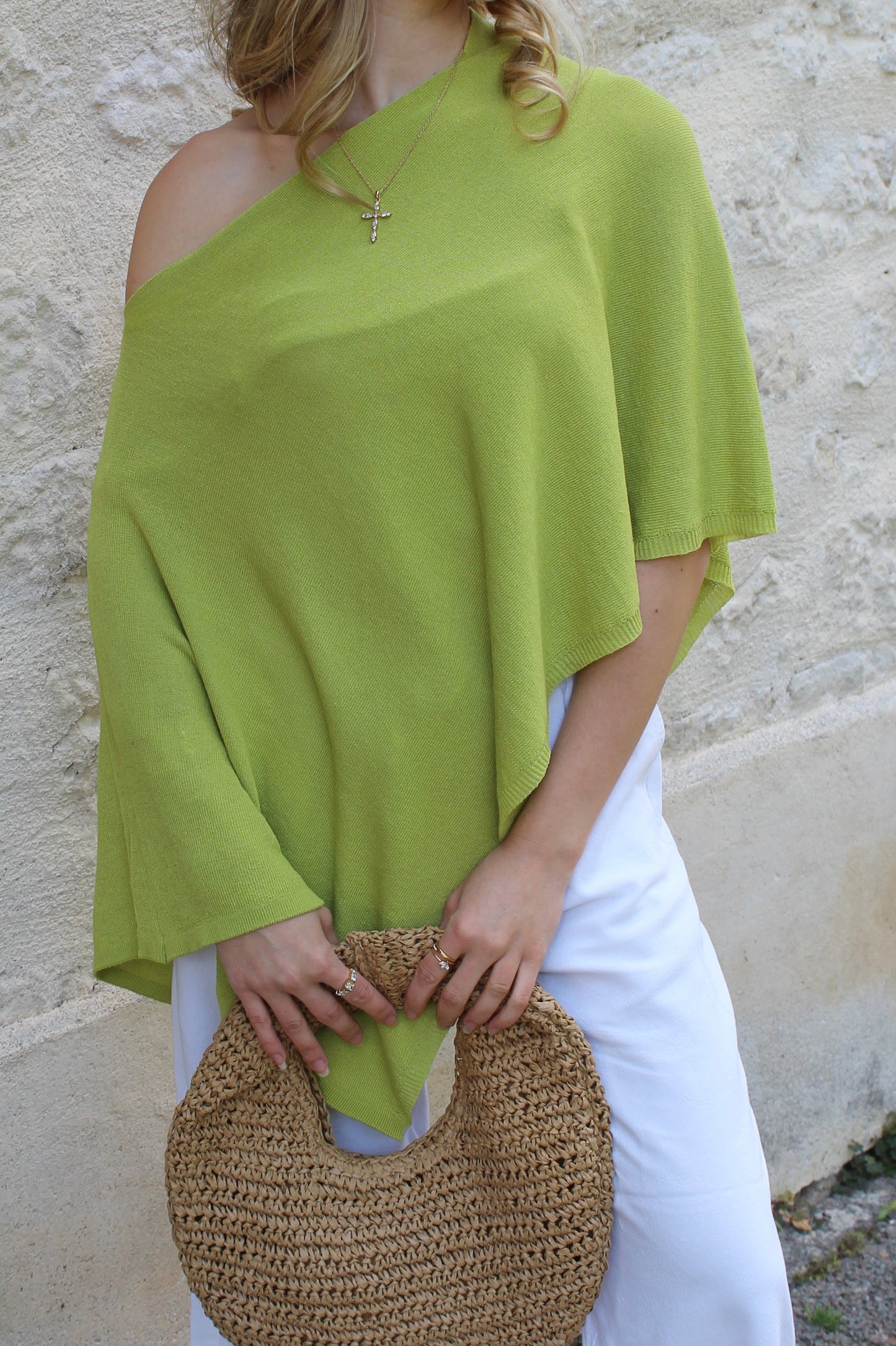 Poncho vert