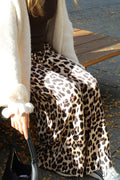Pantalon léopard satiné