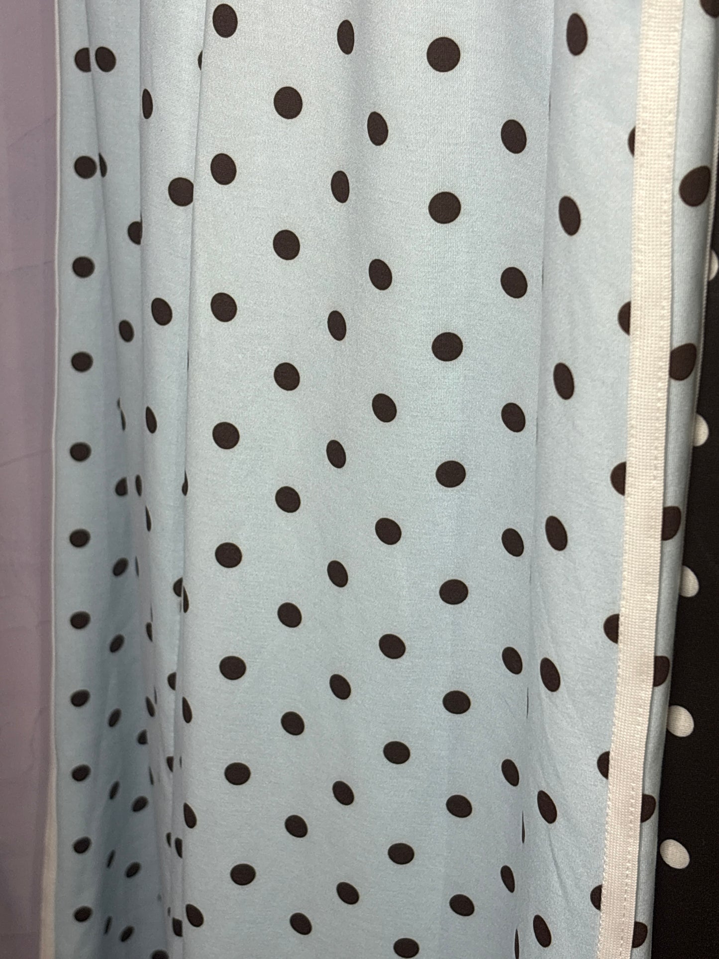 Pantalon à pois bleu