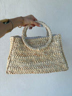 Sac tressé en paille