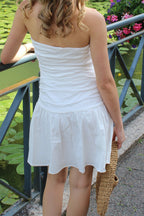 Robe bustier drapée