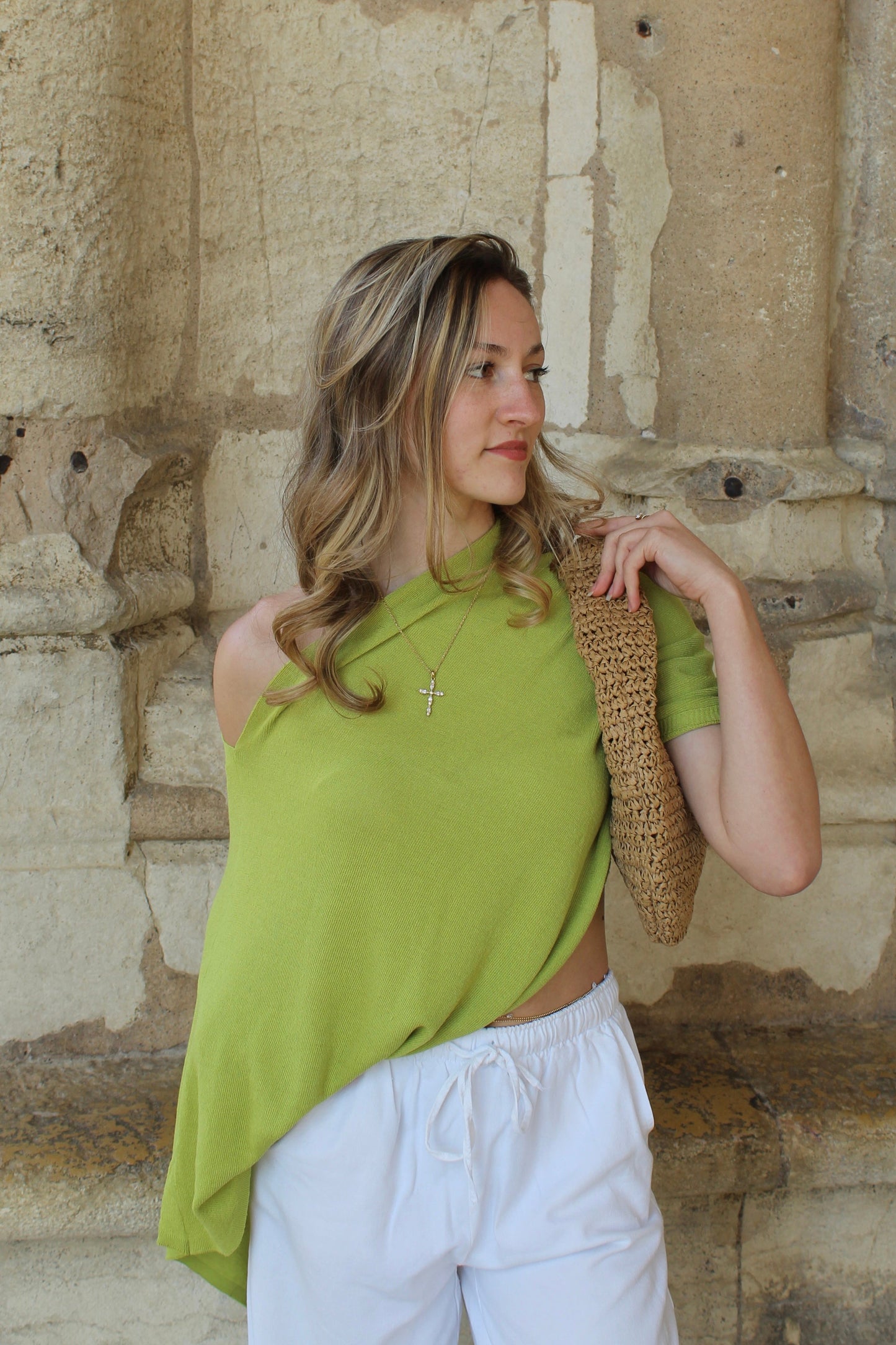Poncho vert