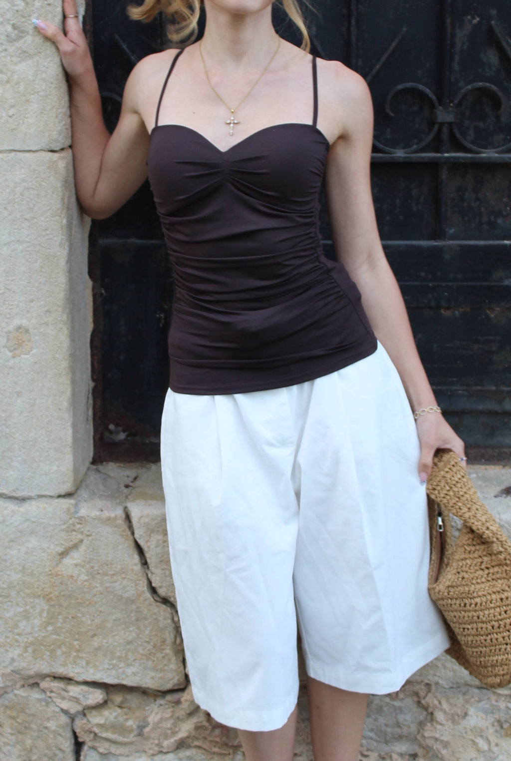 Top Romy - Marron