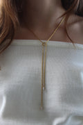 Collier sautoir strass