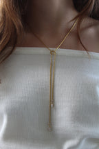 Collier sautoir strass