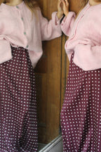 Gilet laine rose