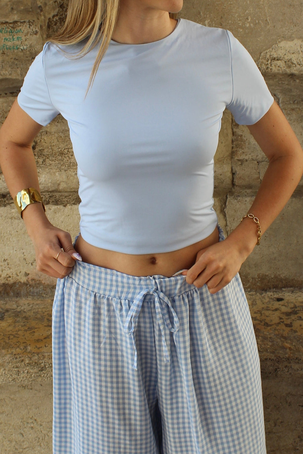 Top basique - Bleu