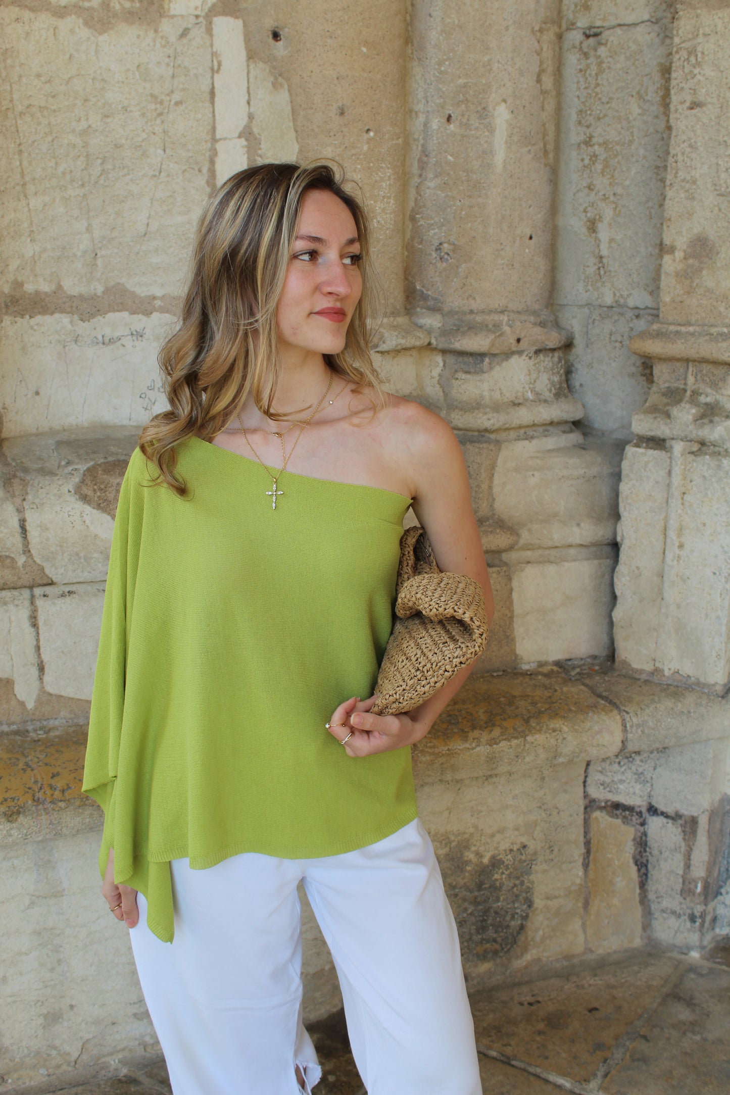 Poncho vert