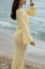 Ensemble crochet jaune